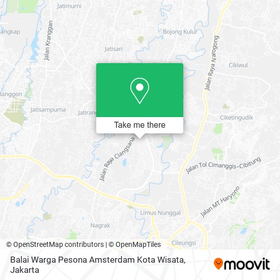 Balai Warga Pesona Amsterdam Kota Wisata map
