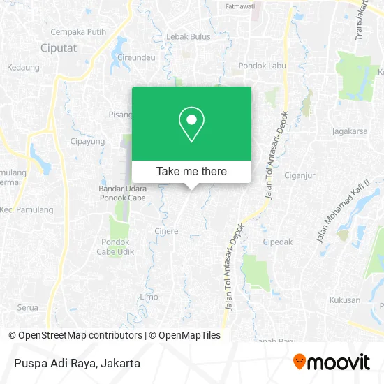 Puspa Adi Raya map