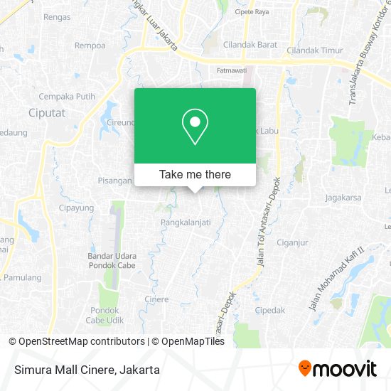 Simura Mall Cinere map