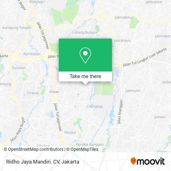 Ridho Jaya Mandiri. CV map