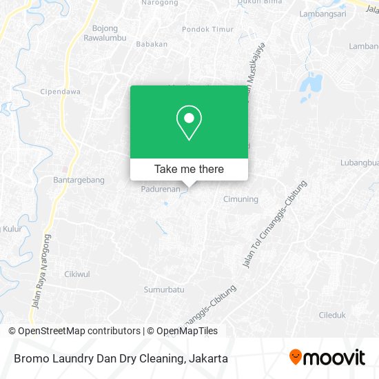 Bromo Laundry Dan Dry Cleaning map