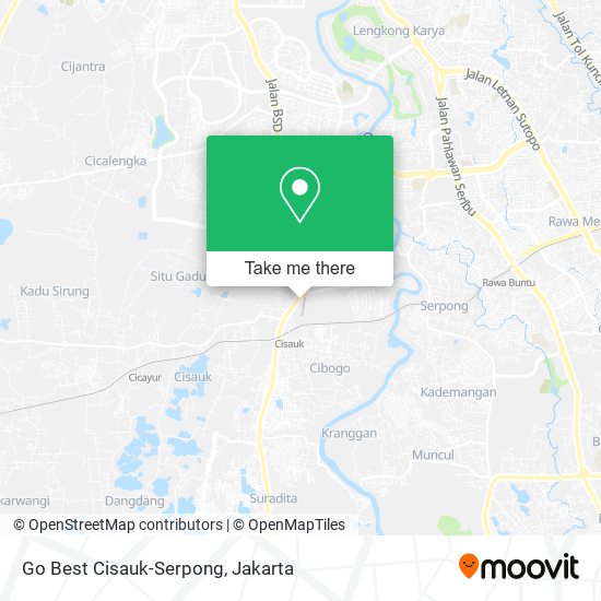 Go Best Cisauk-Serpong map