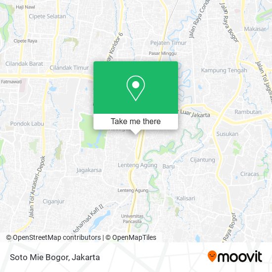 Soto Mie Bogor map