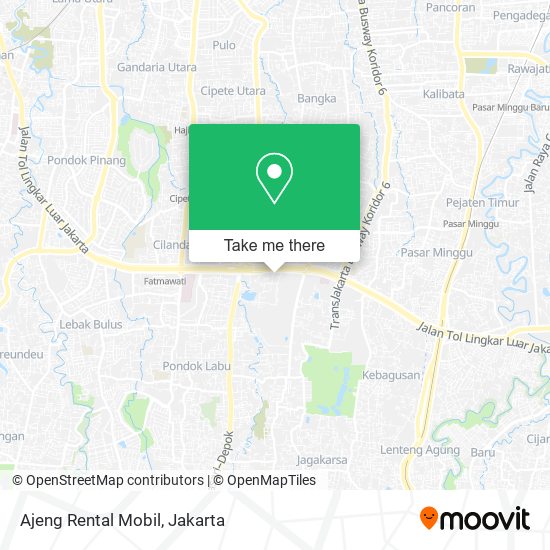 Ajeng Rental Mobil map