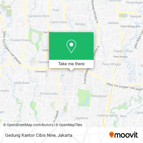 Gedung Kantor Cibis Nine map