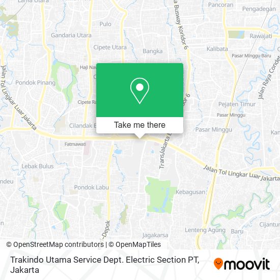 Trakindo Utama Service Dept. Electric Section PT map