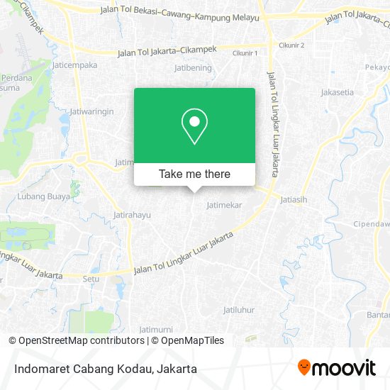 Indomaret Cabang Kodau map