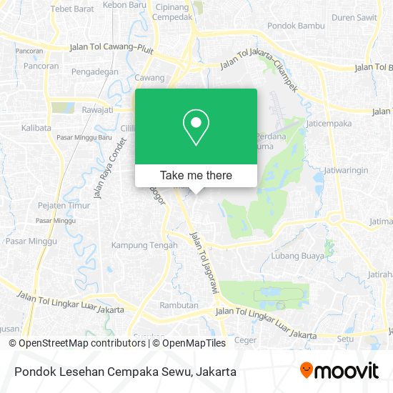 Pondok Lesehan Cempaka Sewu map