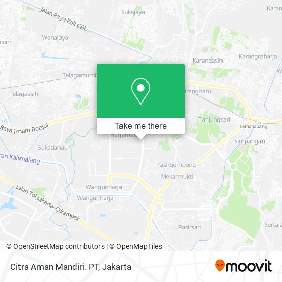 Citra Aman Mandiri. PT map