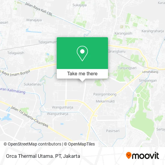 Orca Thermal Utama. PT map