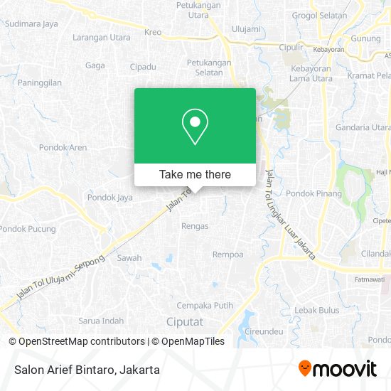 Salon Arief Bintaro map