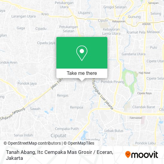 Tanah Abang, Itc Cempaka Mas Grosir / Eceran map