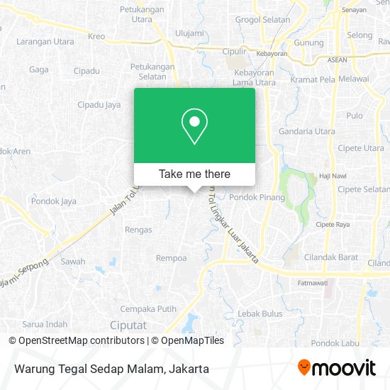 Warung Tegal Sedap Malam map