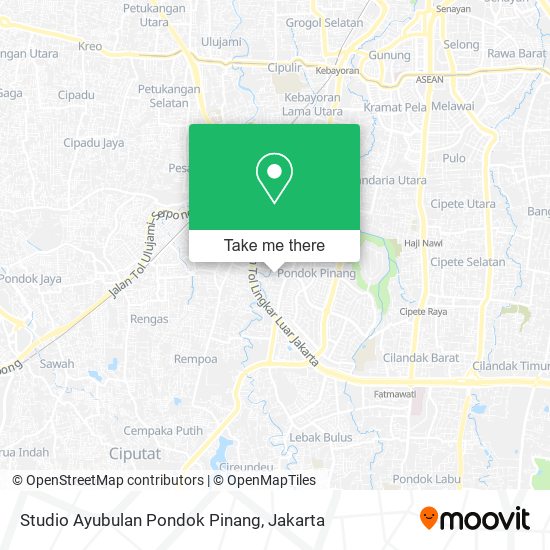 Studio Ayubulan Pondok Pinang map