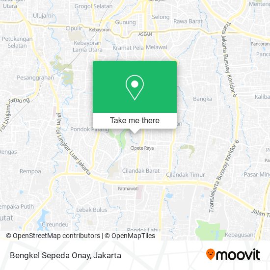 Bengkel Sepeda Onay map