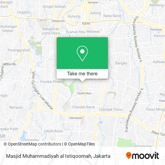 Masjid Muhammadiyah al Istiqoomah map