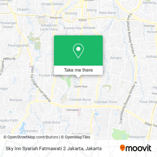 Sky Inn Syariah Fatmawati 2 Jakarta map
