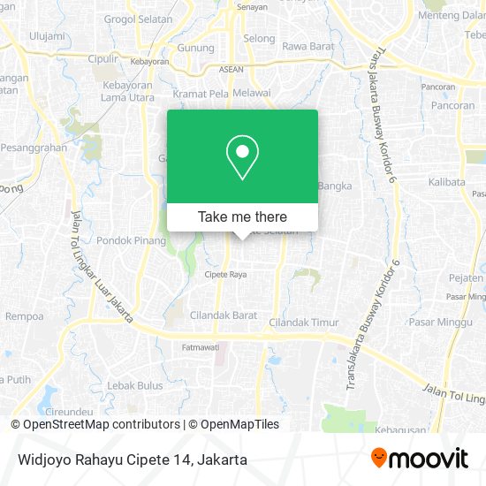 Widjoyo Rahayu Cipete 14 map