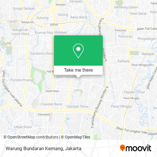 Warung Bundaran Kemang map