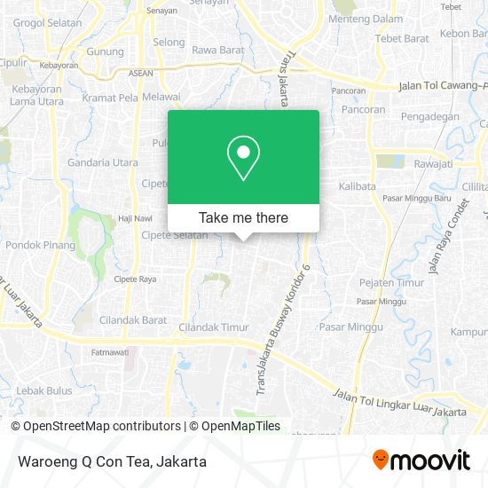 Waroeng Q Con Tea map