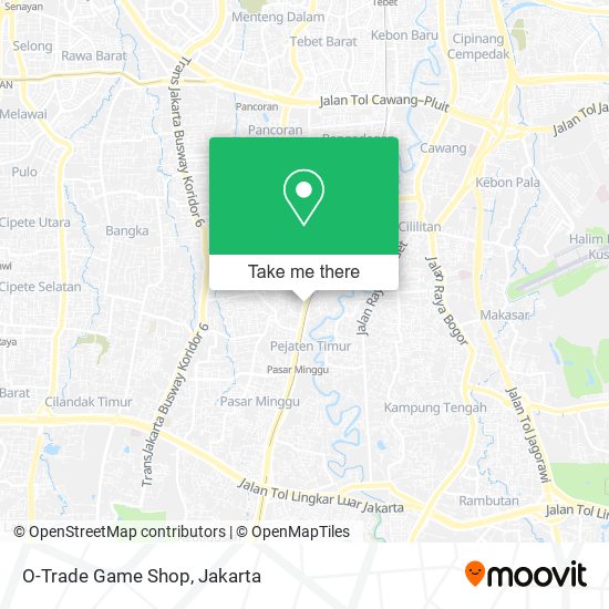 O-Trade Game Shop map