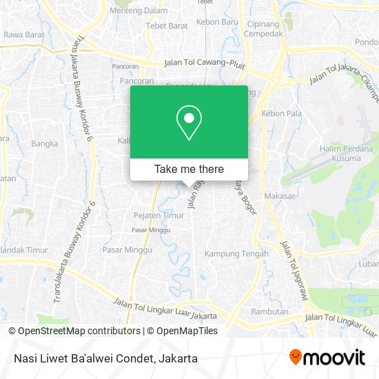 Nasi Liwet Ba'alwei Condet map