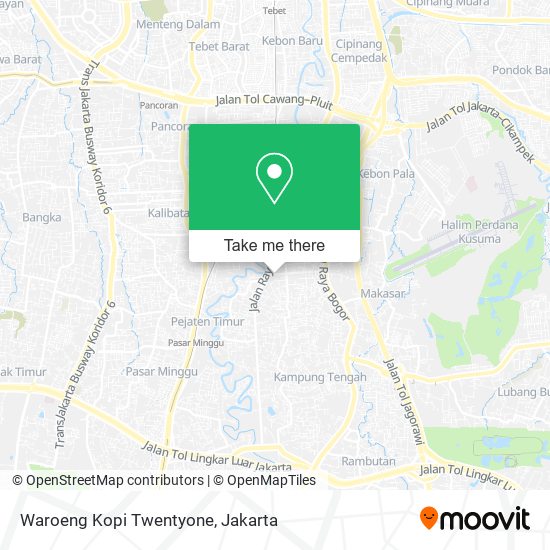 Waroeng Kopi Twentyone map