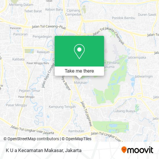 K U a Kecamatan Makasar map