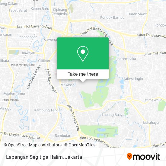 Lapangan Segitiga Halim map