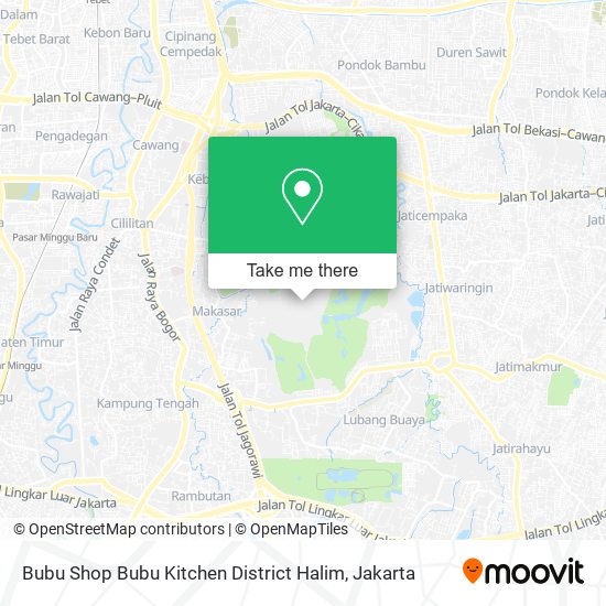 Bubu Shop Bubu Kitchen District Halim map