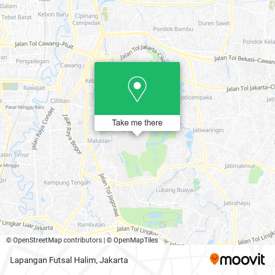 Lapangan Futsal Halim map