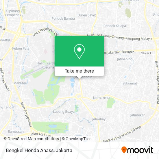 Bengkel Honda Ahass map