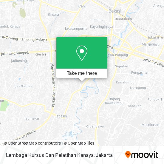 Lembaga Kursus Dan Pelatihan Kanaya map