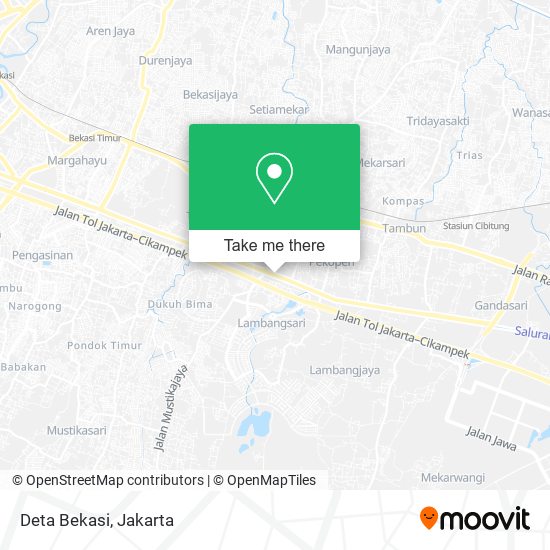 Deta Bekasi map