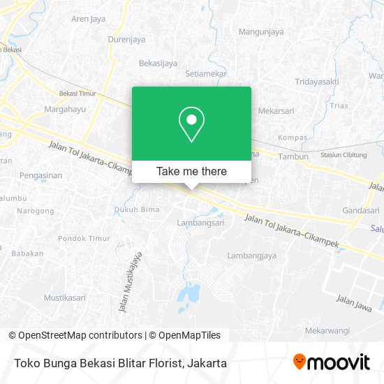 Toko Bunga Bekasi Blitar Florist map