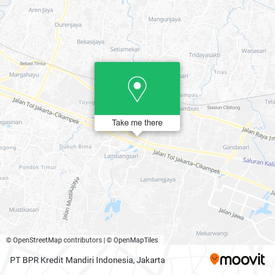 PT BPR Kredit Mandiri Indonesia map