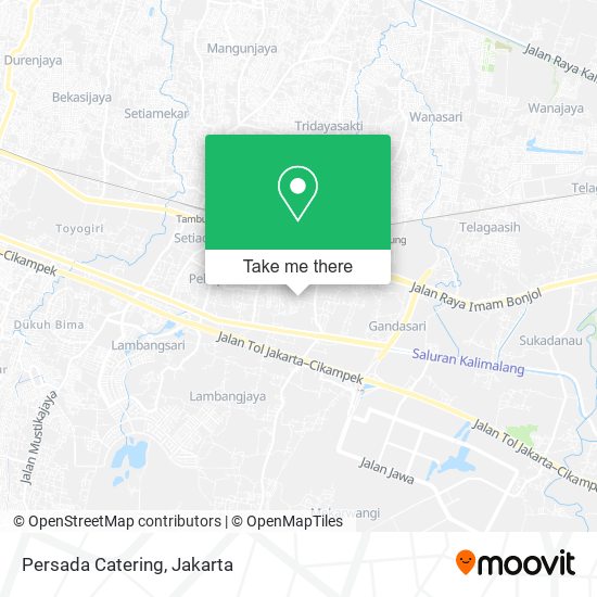 Persada Catering map
