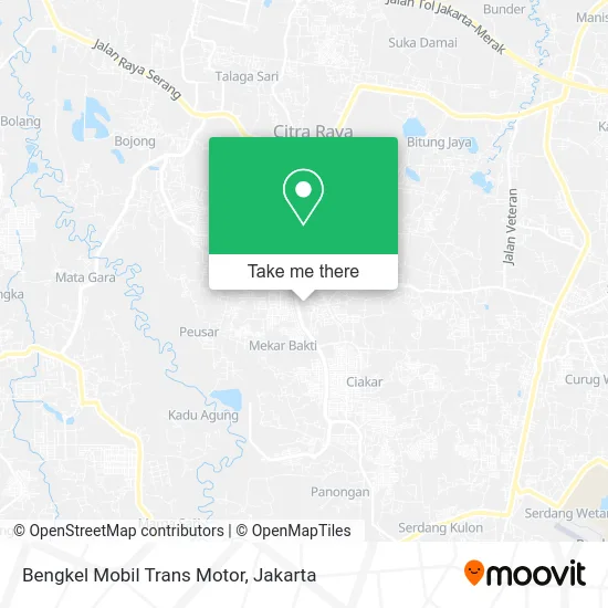 Bengkel Mobil Trans Motor map