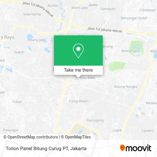 Toilon Panel Bitung Curug PT map