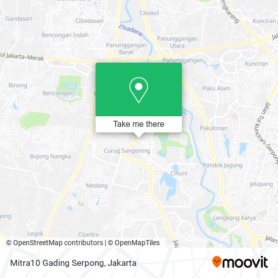 Mitra10 Gading Serpong map