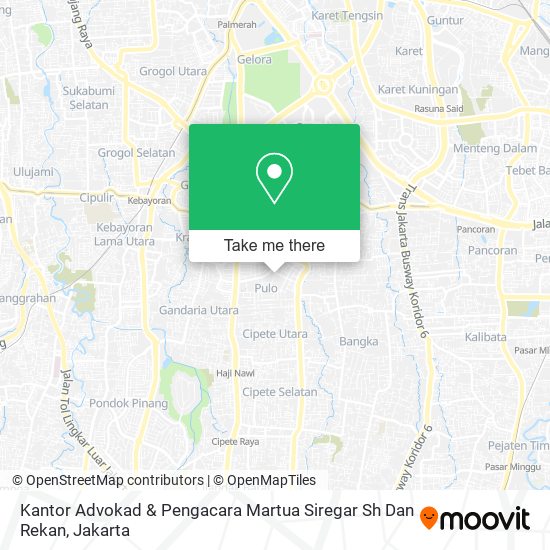 Kantor Advokad & Pengacara Martua Siregar Sh Dan Rekan map