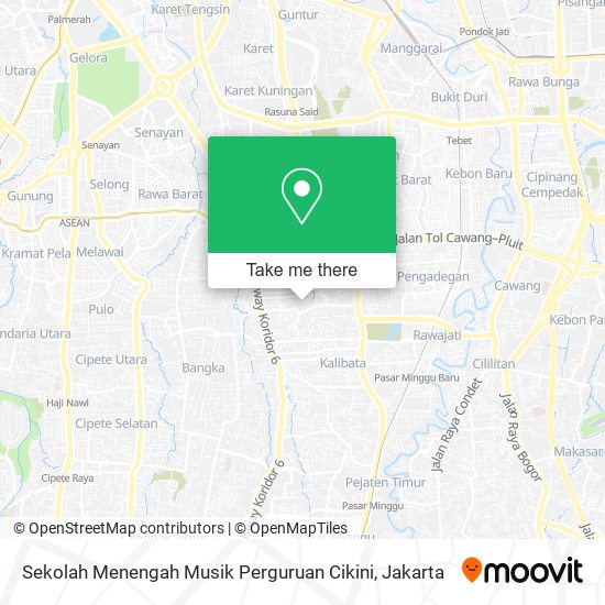 Sekolah Menengah Musik Perguruan Cikini map
