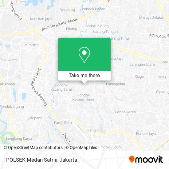 POLSEK Medan Satria map