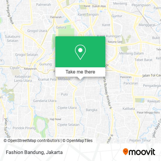 Fashion Bandung map