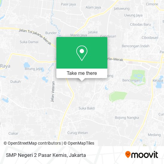 SMP Negeri 2 Pasar Kemis map