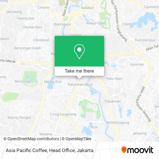 Asia Pacific Coffee, Head Office map