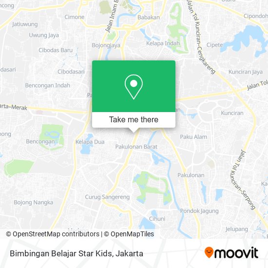 Bimbingan Belajar Star Kids map