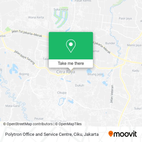 Polytron Office and Service Centre, Ciku map