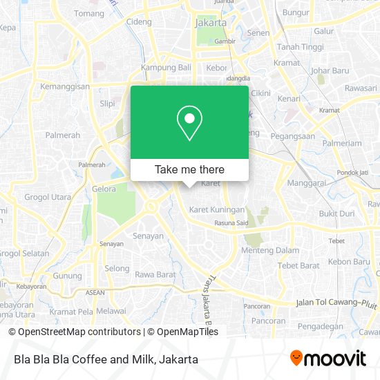 Bla Bla Bla Coffee and Milk map