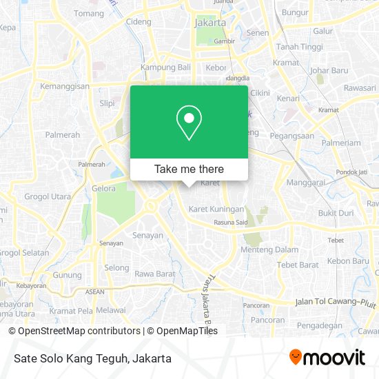 Sate Solo Kang Teguh map